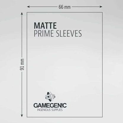 UNIT Gamegenic Matte Prime Sleeves Black 66x91 (100 ct.)