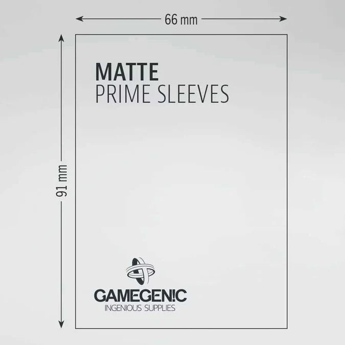 UNIT Gamegenic Matte Prime Sleeves Blue 66x91 (100 ct.)