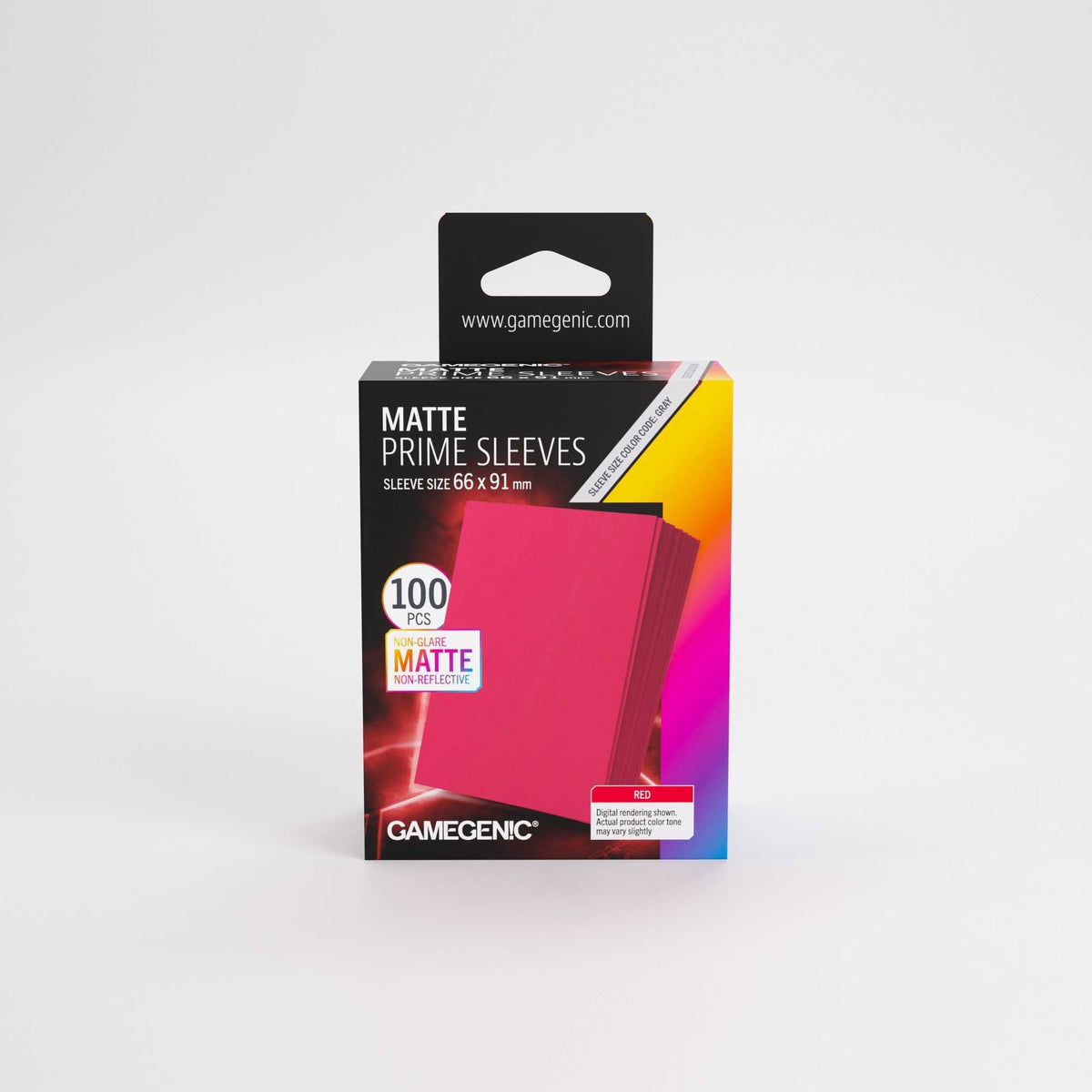 UNIT Gamegenic Matte Prime Sleeves Red 66x91 (100 ct.)