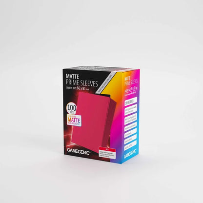 UNIT Gamegenic Matte Prime Sleeves Red 66x91 (100 ct.)