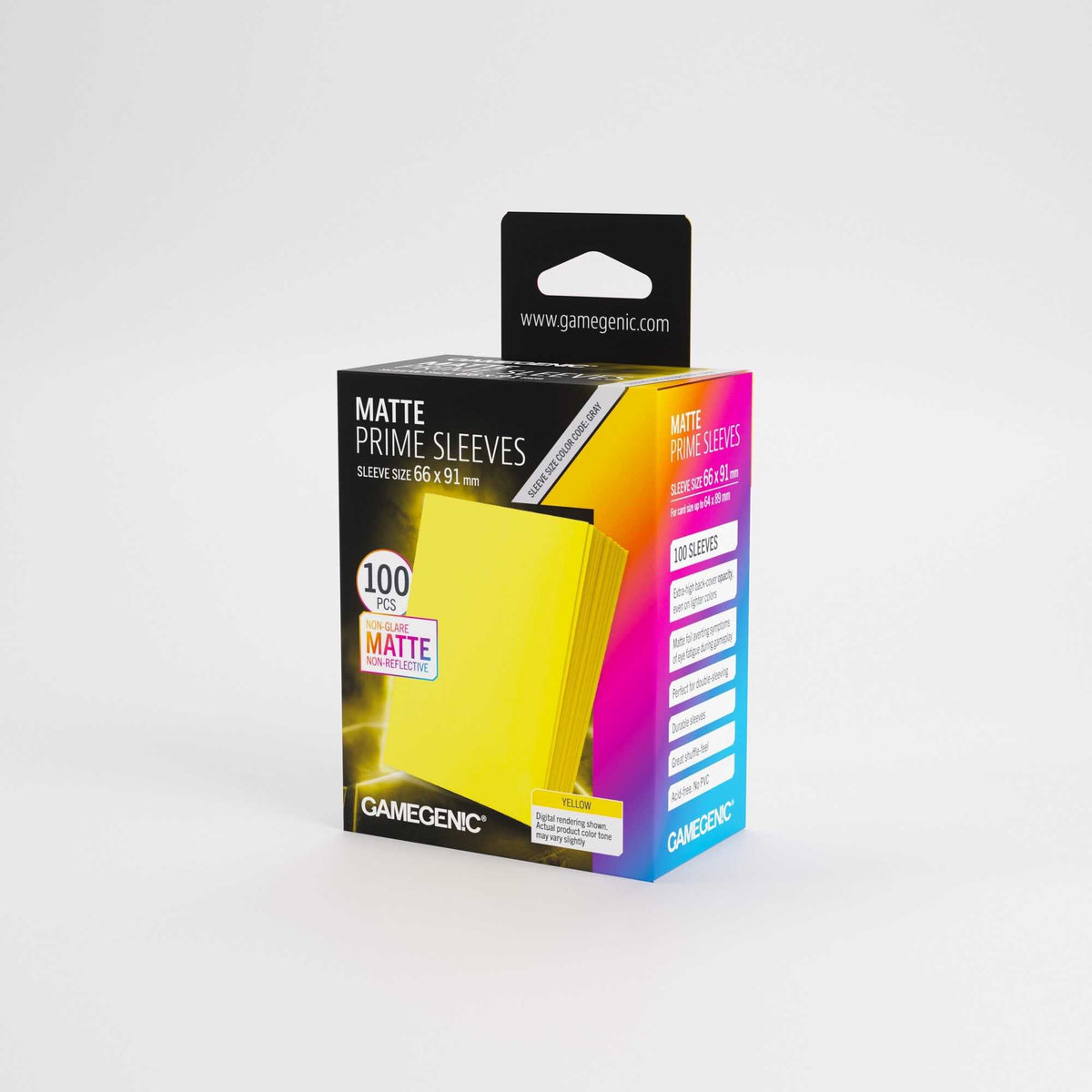 UNIT Gamegenic Matte Prime Sleeves Yellow 66x91 (100 ct.)