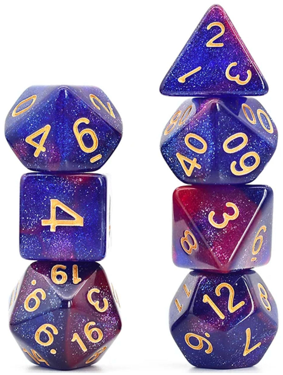 RARE ACRYLIC ALCHEMY DICE SET