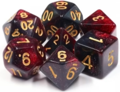 RARE ACRYLIC ALCHEMY DICE SET