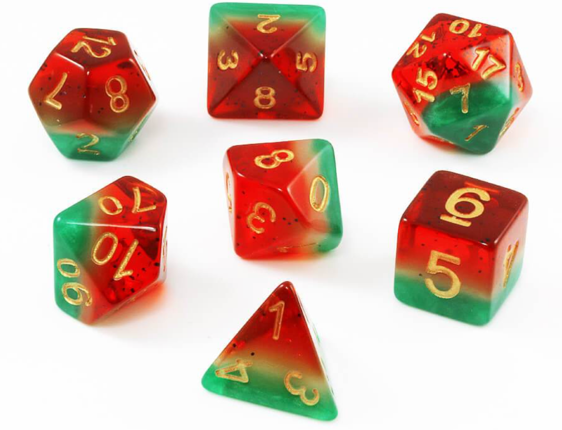 RARE ACRYLIC ALCHEMY DICE SET