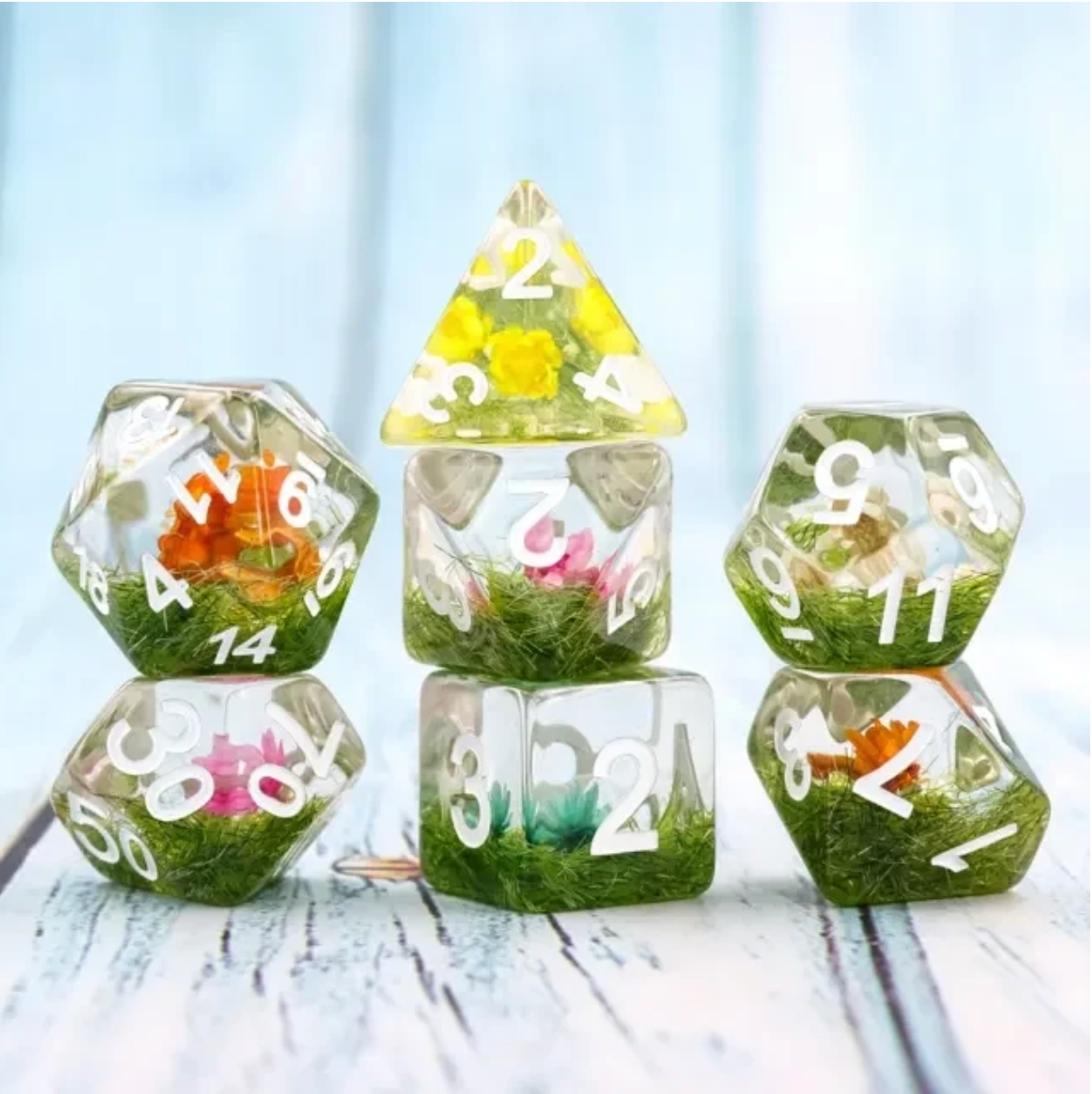 VERY RARE ACRYLIC ALCHEMY DICE SET