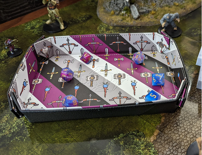 FOLDING DICE TRAY, LARGE