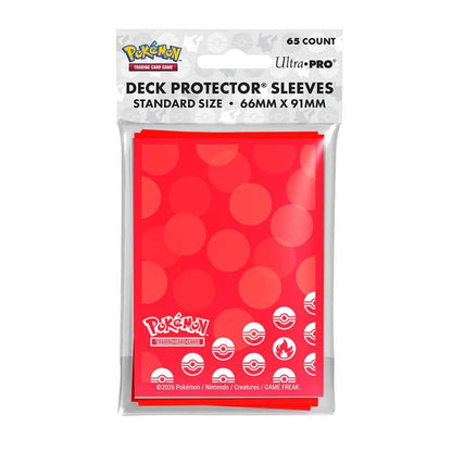 Pokemon Energy Deck Protector Sleeves - Fire Type (65ct)