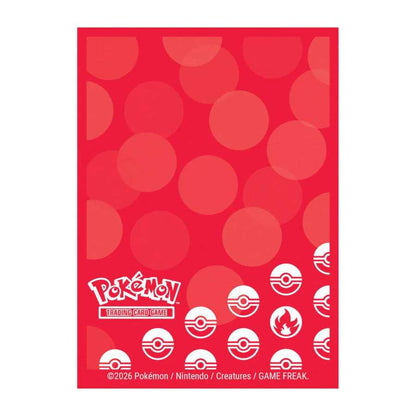 Pokemon Energy Deck Protector Sleeves - Fire Type (65ct)