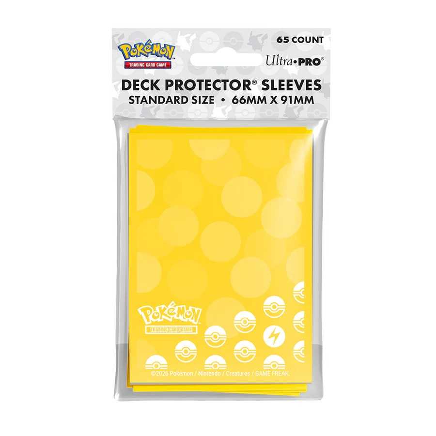 Pokemon Energy Deck Protector Sleeves - Lightning Type (65ct)